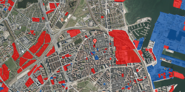 Jordforureningskort på Thomas Laubs Gade 9, 1. tv, 2100 København Ø