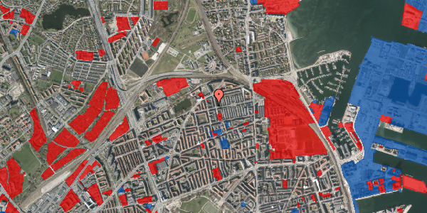 Jordforureningskort på Thomas Laubs Gade 23, 3. th, 2100 København Ø