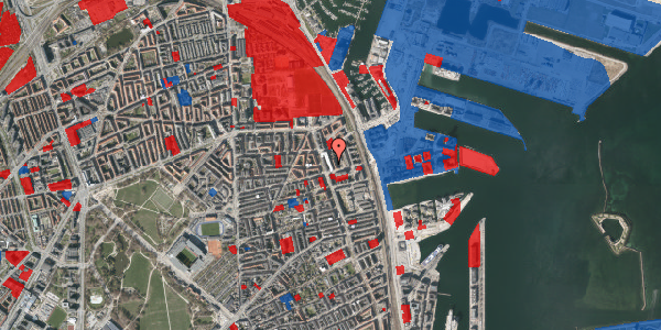 Jordforureningskort på Vardegade 5, 3. th, 2100 København Ø