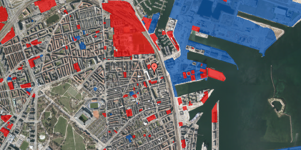 Jordforureningskort på Vardegade 8, 4. th, 2100 København Ø