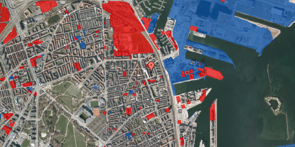 Jordforureningskort på Vardegade 9, 1. tv, 2100 København Ø