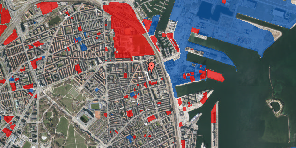 Jordforureningskort på Vardegade 13, 5. th, 2100 København Ø