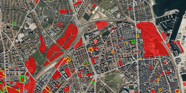 Jordforureningskort på Venøgade 5, st. th, 2100 København Ø