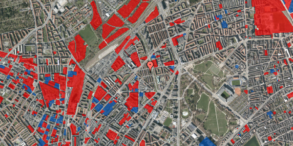 Jordforureningskort på Vibekegade 14, 2. tv, 2100 København Ø