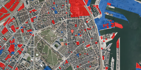 Jordforureningskort på Viborggade 13, 4. tv, 2100 København Ø