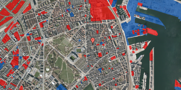 Jordforureningskort på Viborggade 14, 3. th, 2100 København Ø