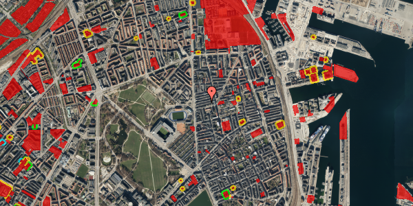 Jordforureningskort på Viborggade 18, kl. th, 2100 København Ø