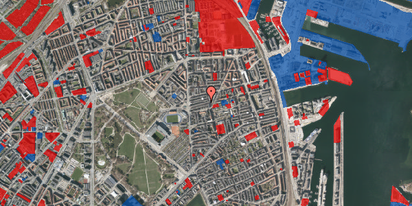 Jordforureningskort på Viborggade 21, 3. tv, 2100 København Ø