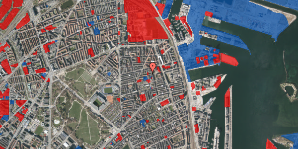 Jordforureningskort på Viborggade 61, 2. th, 2100 København Ø