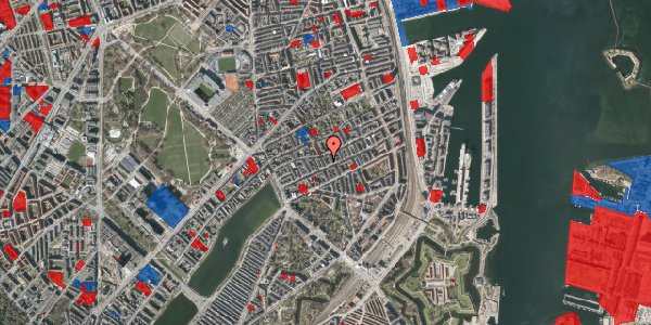 Jordforureningskort på Willemoesgade 41, 2. th, 2100 København Ø