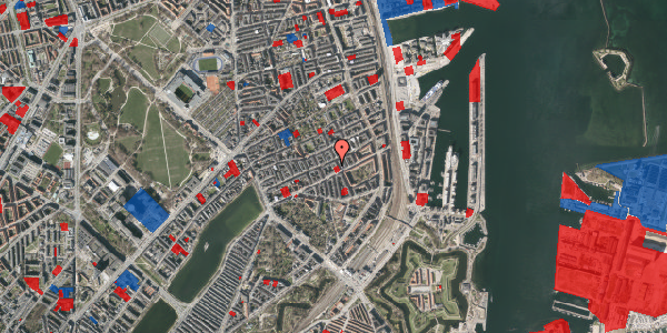 Jordforureningskort på Willemoesgade 58C, 1. th, 2100 København Ø