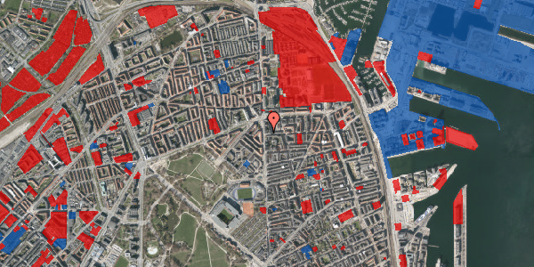 Jordforureningskort på Vordingborggade 1, kl. , 2100 København Ø