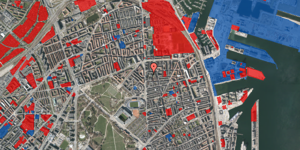 Jordforureningskort på Vordingborggade 6B, st. 1, 2100 København Ø