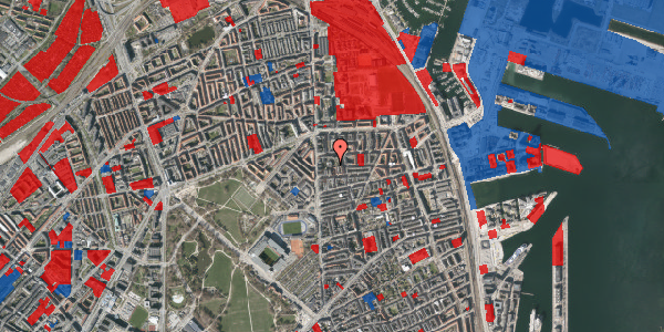 Jordforureningskort på Vordingborggade 6D, st. 1, 2100 København Ø