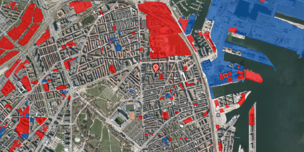 Jordforureningskort på Vordingborggade 6H, st. 1, 2100 København Ø