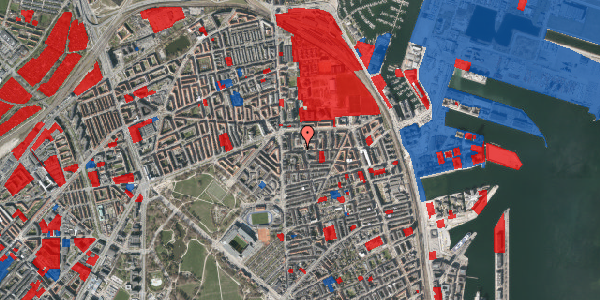 Jordforureningskort på Vordingborggade 11, 1. th, 2100 København Ø