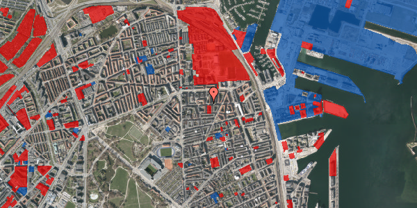 Jordforureningskort på Vordingborggade 25, 3. tv, 2100 København Ø