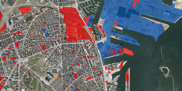 Jordforureningskort på Vordingborggade 95, 1. th, 2100 København Ø