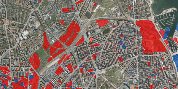 Jordforureningskort på Æbeløgade 27, 1. th, 2100 København Ø