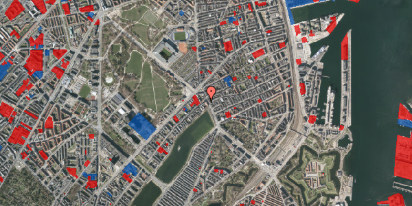 Jordforureningskort på Østerbrogade 21, st. 1, 2100 København Ø