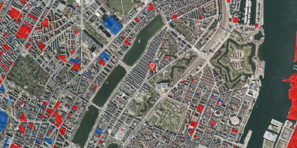 Jordforureningskort på Øster Farimagsgade 14, 1. th, 2100 København Ø