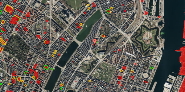 Jordforureningskort på Øster Farimagsgade 16A, st. 4, 2100 København Ø