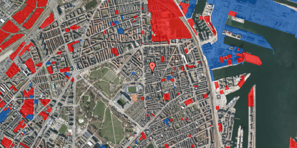 Jordforureningskort på Århusgade 8, 3. th, 2100 København Ø