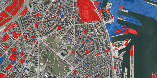 Jordforureningskort på Århusgade 14, 4. th, 2100 København Ø