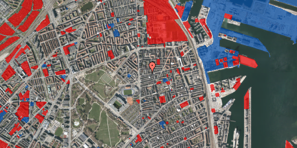 Jordforureningskort på Århusgade 19, 4. th, 2100 København Ø