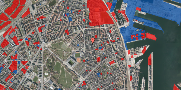 Jordforureningskort på Århusgade 22, 3. tv, 2100 København Ø