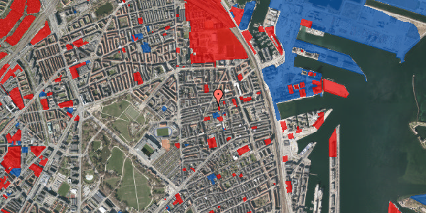 Jordforureningskort på Århusgade 52, st. th, 2100 København Ø