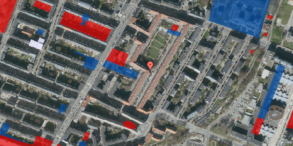 Jordforureningskort på Hostrups Have 15, st. tv, 1954 Frederiksberg C