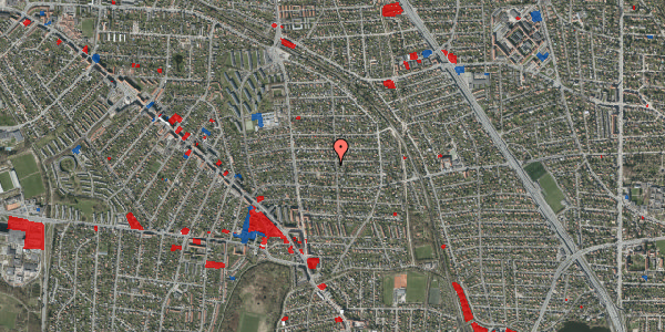 Jordforureningskort på Almindingen 34, 2870 Dyssegård