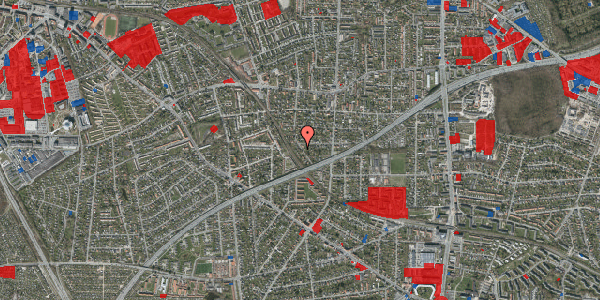 Jordforureningskort på Huldbergs Alle 42, 2800 Kongens Lyngby