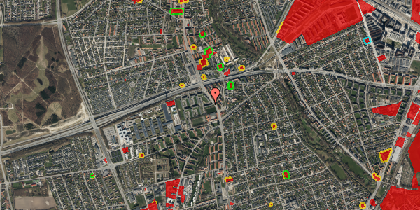 Jordforureningskort på Rosenhøj 19, 1. th, 2650 Hvidovre