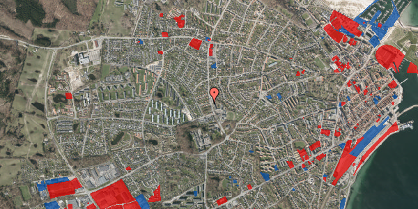 Jordforureningskort på Rahbeksvej 1, 3000 Helsingør