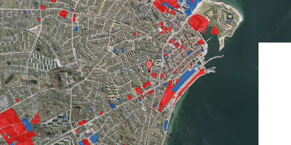 Jordforureningskort på Godthåbsvænget 10, st. th, 3000 Helsingør