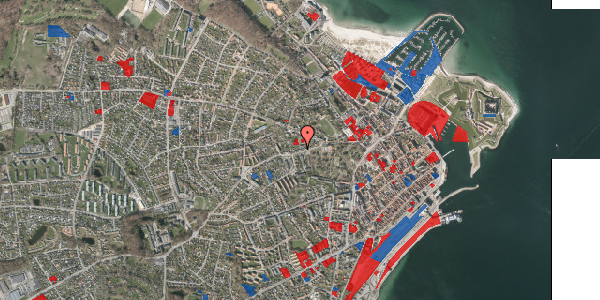 Jordforureningskort på Gurrevej 8, 3000 Helsingør