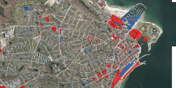 Jordforureningskort på Gurrevej 34, 3000 Helsingør