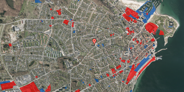 Jordforureningskort på Gurrevej 42A, 1. th, 3000 Helsingør