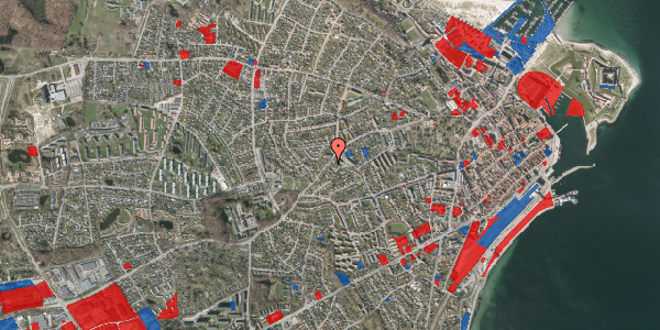 Jordforureningskort på Gurrevej 43A, 3000 Helsingør