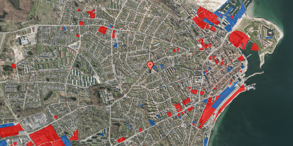 Jordforureningskort på Gurrevej 43B, 3000 Helsingør