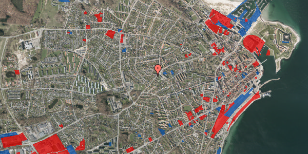 Jordforureningskort på Gurrevej 44, 3000 Helsingør