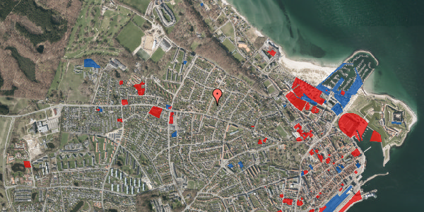 Jordforureningskort på Hamlets Vænge 8B, 1. , 3000 Helsingør