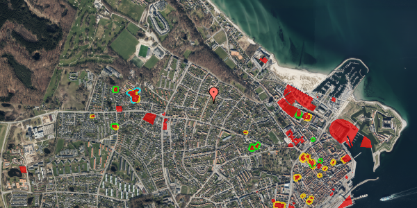 Jordforureningskort på Hamlets Vænge 14A, st. , 3000 Helsingør