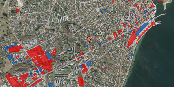 Jordforureningskort på Montebello Alle 13, 3000 Helsingør