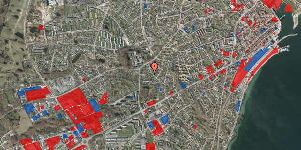 Jordforureningskort på Montebello Alle 27, 3000 Helsingør