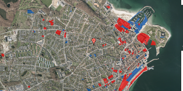 Jordforureningskort på Odinsvej 9, 3000 Helsingør