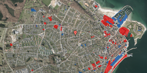 Jordforureningskort på Odinsvej 34, 3000 Helsingør