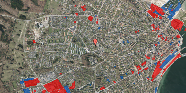 Jordforureningskort på Rahbeksvej 9, 3000 Helsingør